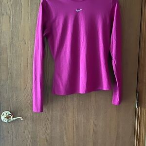 Nike Women's Fuchsia Long Sleeve Sweatshirt